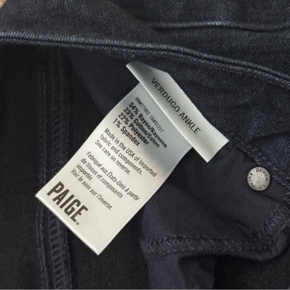 PAIGE Women’s Verdugo Ankle Skinny Jeans In Snapdragon Size 27 - Picture 3 of 9